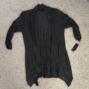 NWT Alyx Charcoal Gray Open Cardigan Sweater Large Soft